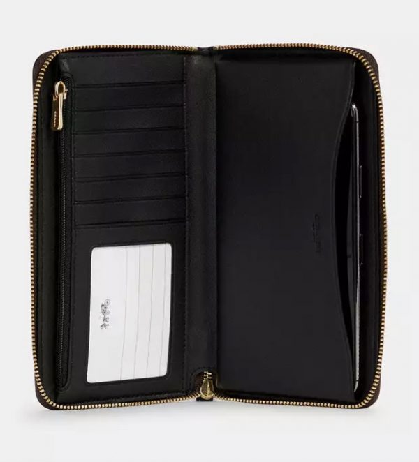 COACH  | Dempsey Large Phone Wallet In Signature Canvas With Souvenir Skyline Apple - Image 2