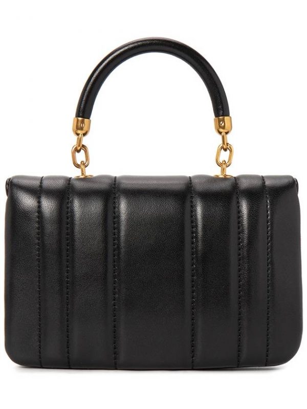 TORY BURCH  |   Kira Mini Top Handle Bag (Black) - Image 3