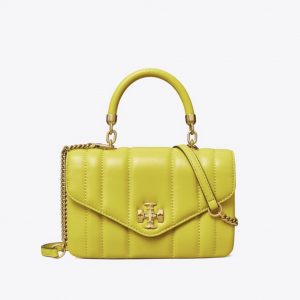 TORY BURCH  |   Kira Mini Top Handle Bag (Island Chartreuse)