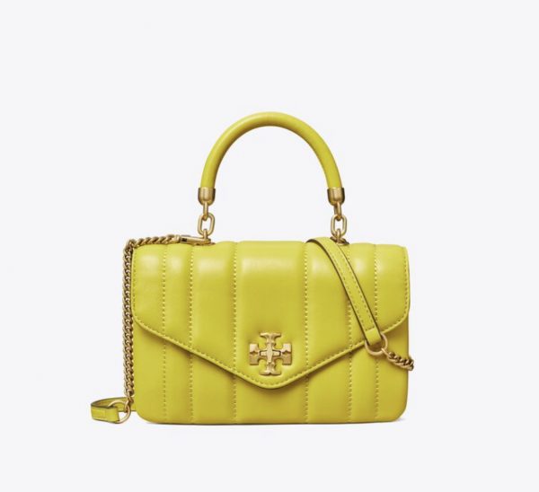 TORY BURCH  |   Kira Mini Top Handle Bag (Island Chartreuse)