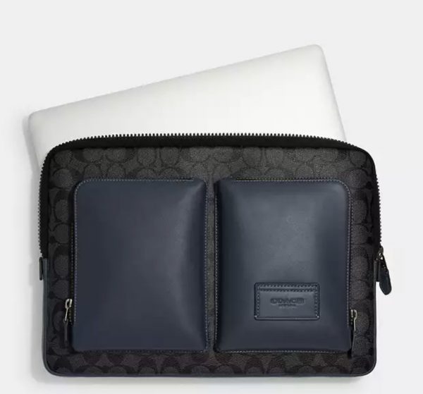 COACH  |   Utility Laptop Case In Colorblock Signature Canvas - Image 2