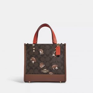 COACH  |   Dempsey Tote 22 In Signature Canvas With Hedgehog Print