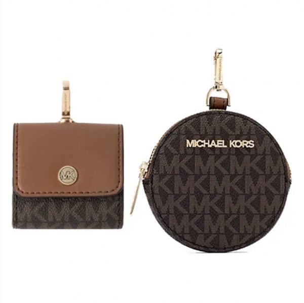 MICHAEL KORS  |   Jet Set Logo Crossbody Bag with Case for Apple Airpods Pro (Brown) - Image 3