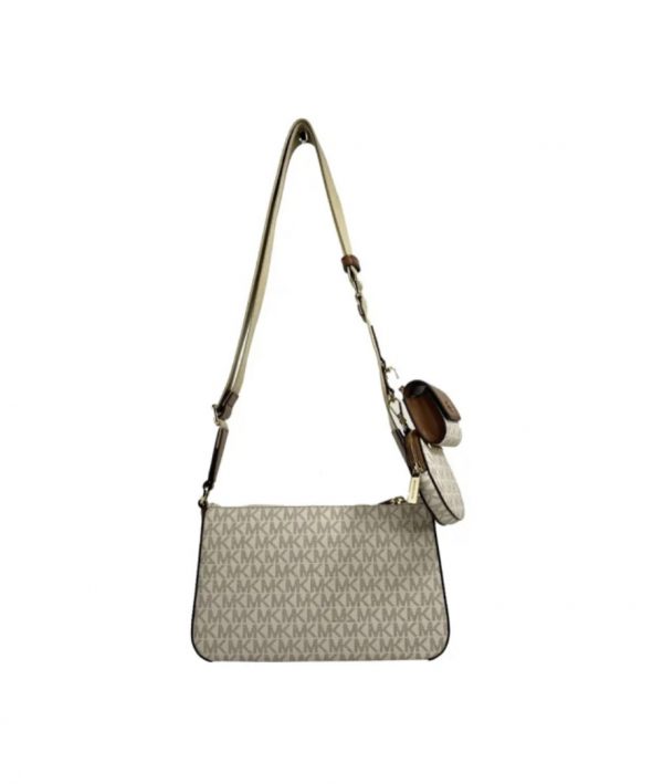 MICHAEL KORS  |   Jet Set Logo Crossbody Bag with Case for Apple Airpods Pro (Vanilla) - Image 3