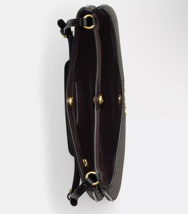 COACH  |   Penelope Shoulder Bag In Signature Canvas (Brown / Black) - Image 2