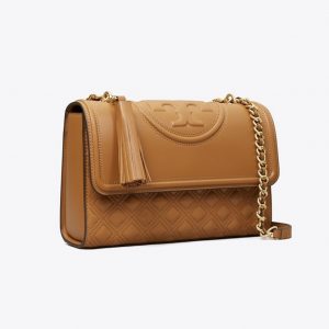 TORY BURCH  |   Fleming Convertible Shoulder Bag (Kobicha)