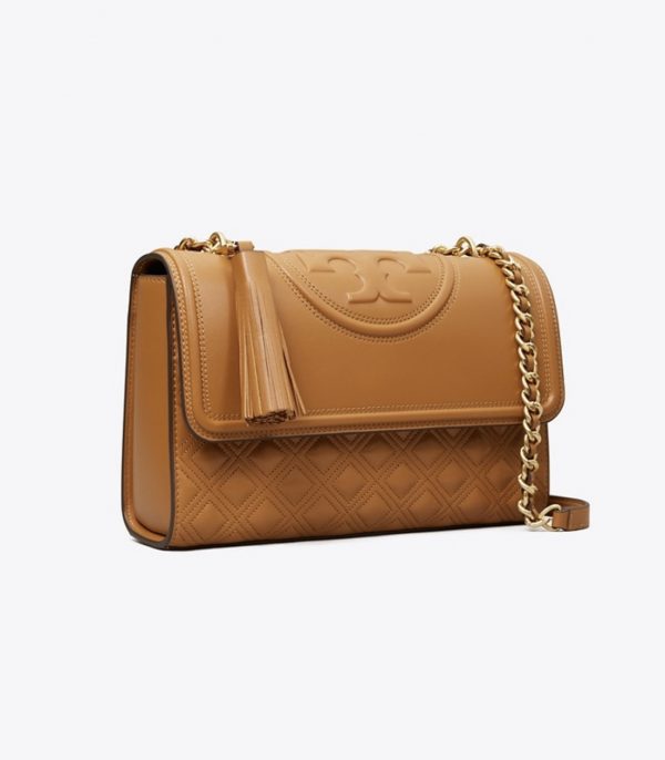 TORY BURCH  |   Fleming Convertible Shoulder Bag (Kobicha)