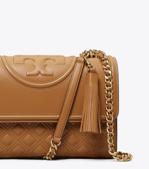 TORY BURCH  |   Fleming Convertible Shoulder Bag (Kobicha) - Image 3