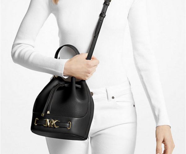 MICHAEL KORS  |   Reed Medium Pebbled Leather Bucket Bag - Image 3