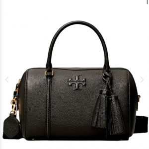 TORY BURCH  |   Thea Small Satchel Bag (Black)