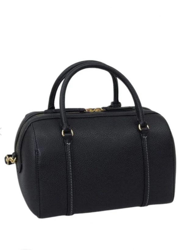 TORY BURCH  |   Thea Small Satchel Bag (Black) - Image 3