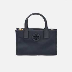 TORY BURCH  |  ELLA Black Nylon Mini Tote (Black)