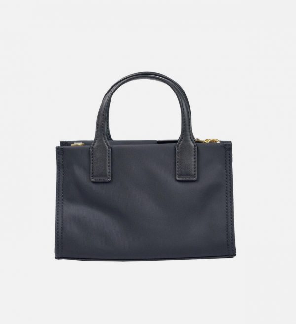 TORY BURCH  |  ELLA Black Nylon Mini Tote (Black) - Image 3