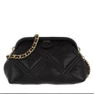 TORY BURCH  | Fleming Soft Small Frame Crossbody (BLACK)