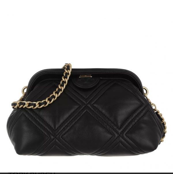 TORY BURCH  | Fleming Soft Small Frame Crossbody (BLACK)