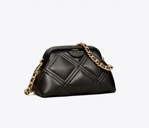 TORY BURCH  | Fleming Soft Small Frame Crossbody (BLACK) - Image 3