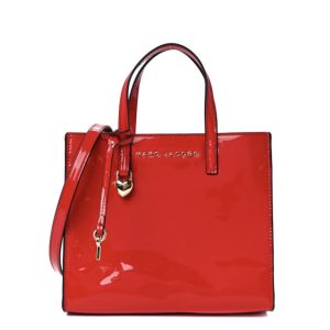 MARC JACOBS  |  Patent Calfskin Mini Grind Tote (Valiant Poppy)