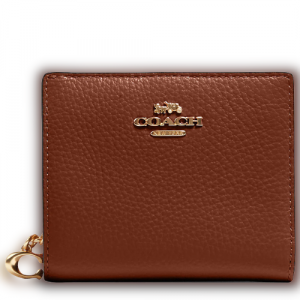 COACH |  Snap Wallet In Signature Canvas (REDWOOD)