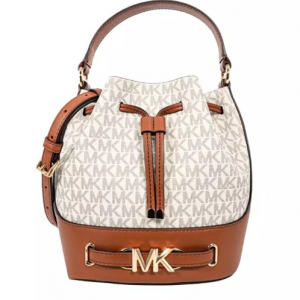 MICHAEL KORS |  Reed Medium Bucket Messenger (Vanilla)