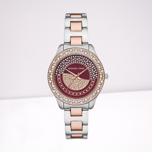 MICHAEL KORS |  Liliane Three-Hand Two-Tone Stainless Steel Watch