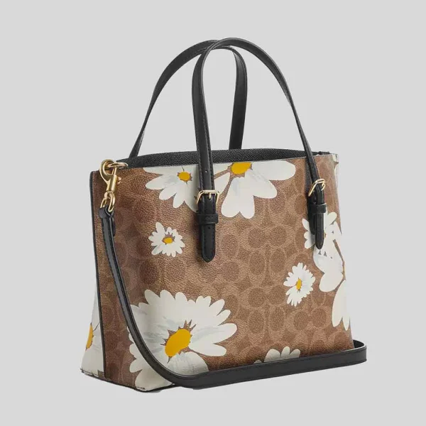 COACH  |  Mollie Tote Bag 25 In Signature Canvas With Floral Print - Image 3