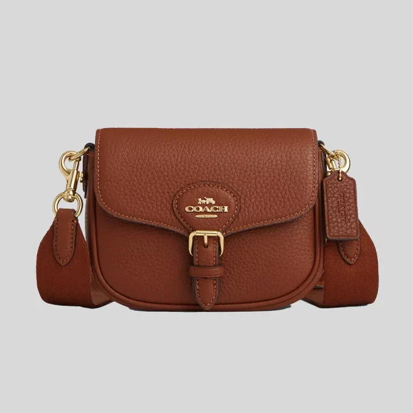 COACH  |  Amelia Small Saddle Bag (Redwood)