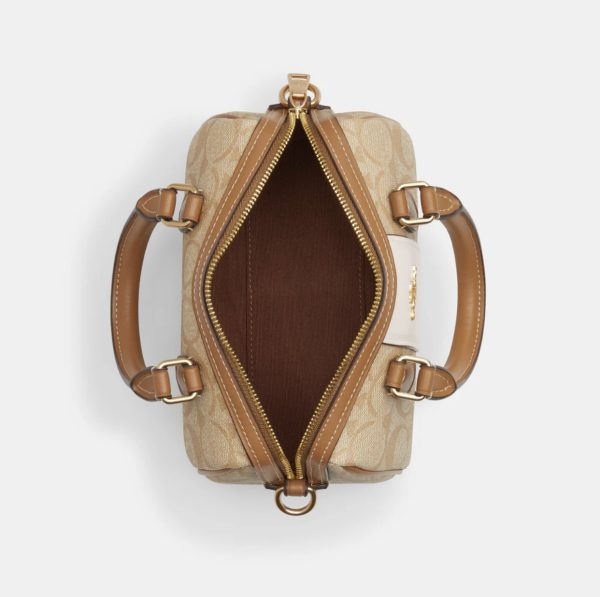 COACH  |  Mini Rowan Crossbody In Signature Canvas With Stripe - Image 2