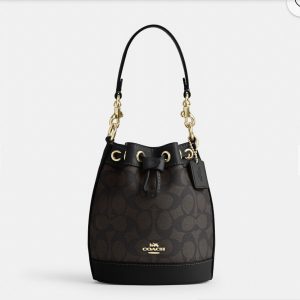 COACH  |  Mini Bucket Bag In Signature Canvas