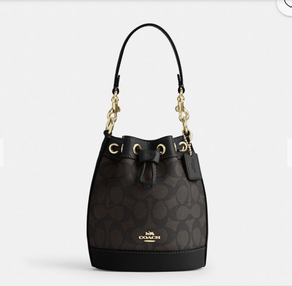 COACH  |  Mini Bucket Bag In Signature Canvas