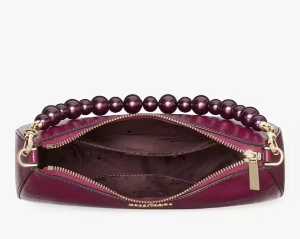 KATE SPADE  |  Madison Faux Pearl Medium Convertible Crossbody (Dark Raspberry) - Image 2