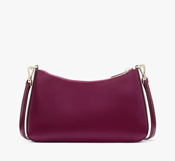 KATE SPADE  |  Madison Faux Pearl Medium Convertible Crossbody (Dark Raspberry) - Image 4