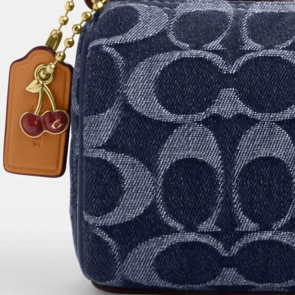 COACH  |  Nolita Barrel Bag In Signature Denim - Image 3