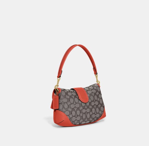 COACH  |  Soho Bag In Signature Jacquard (Orange) - Image 3