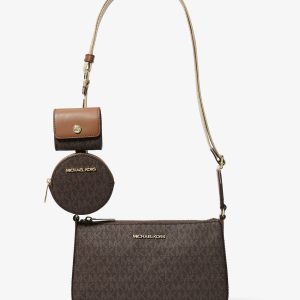 MICHAEL KORS  |  Jet Set Logo Crossbody Bag with Case for Apple Airpods Pro