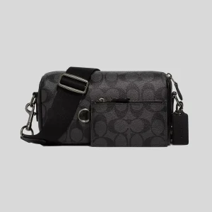 COACH  |  Axel Crossbody In Signature Canvas Charcoal