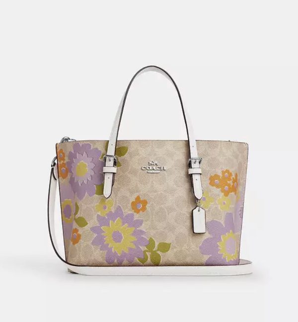 COACH  |  Mollie Tote Bag 25 In Signature Canvas With Floral Print