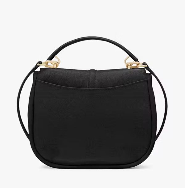 KATE SPADE  |  Kayla Pebbled Leather Saddle Bag (Black) - Image 4