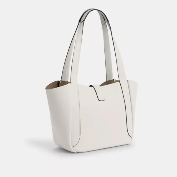 COACH  |  Hadley Turnlock Tote Bag (Chalk) - Image 3