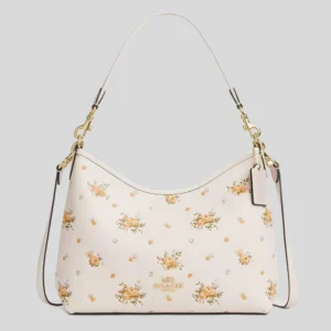 COACH  |  Laurel Shoulder Bag With Floral Print (Chalk Multi)