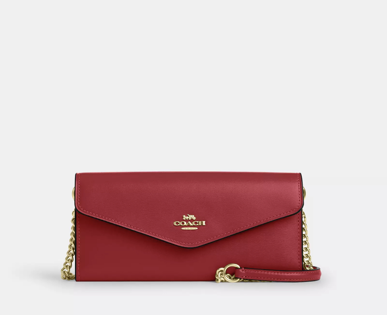 COACH | Klare Wallet With Chain (True Red)