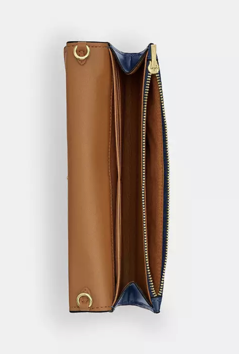 COACH | Klare Wallet With Chain (Deep Blue) - Image 2