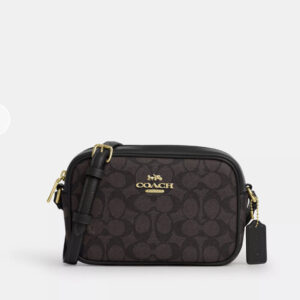COACH  |  Mini Jamie Camera Bag In Signature Canvas (Walnut / Black)