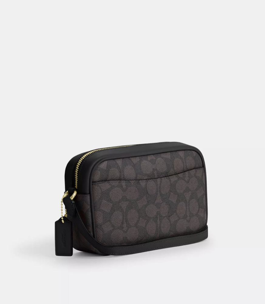 COACH | Mini Jamie Camera Bag In Signature Canvas (Walnut / Black) - Image 3