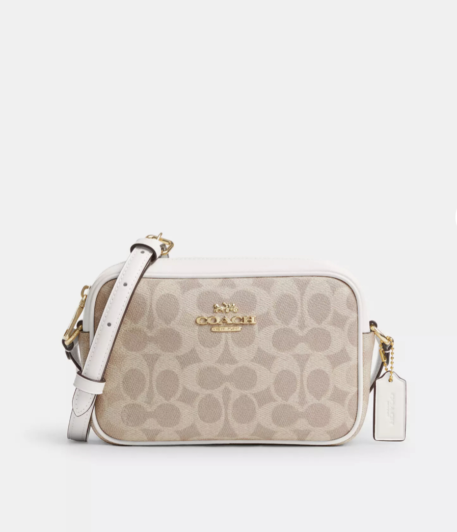 COACH | Mini Jamie Camera Bag In Signature Canvas (Sand / Chalk)