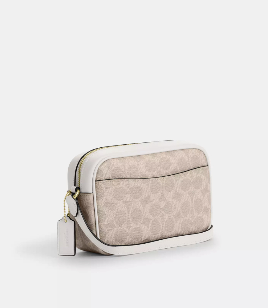 COACH | Mini Jamie Camera Bag In Signature Canvas (Sand / Chalk) - Image 3