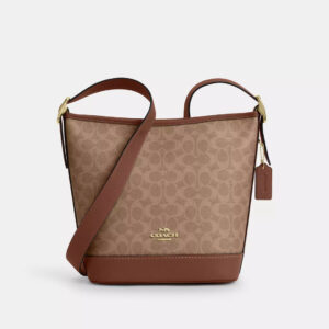 COACH  |  Jude Duffle Bag In Signature Canvas ( Tan / Brown )