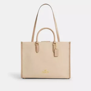 COACH  |  Maggie Tote Bag In Colorblock (Dark Natural Multi)