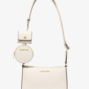 MICHAEL KORS | Jet Set Saffiano Leather Crossbody Bag with Case for Apple Airpods Pro