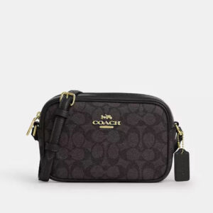COACH | Mini Jamie Camera Bag In Signature Canvas(Walnut / Black)