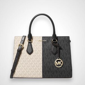 MICHAEL KORS | Sheila Medium Two-Tone Metallic Signature Logo Satchel (Copy)